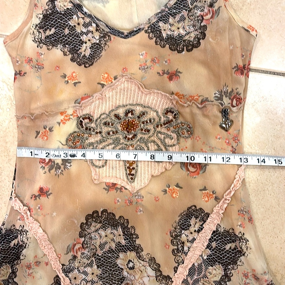 Chic Sleeveless Floral Lace Dress - Picture 14 of 14